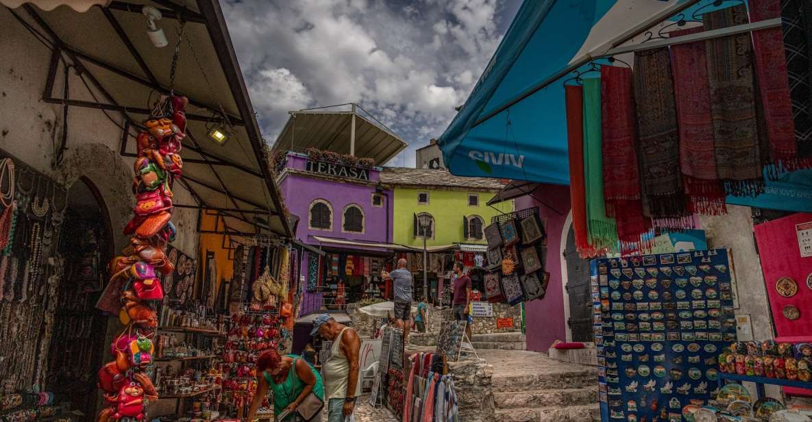 From Split: Private Guided Mostar & Kravica Waterfall Tour - Mostar Walking Time: Old Bazaar, Mosque Area, and Stari Most