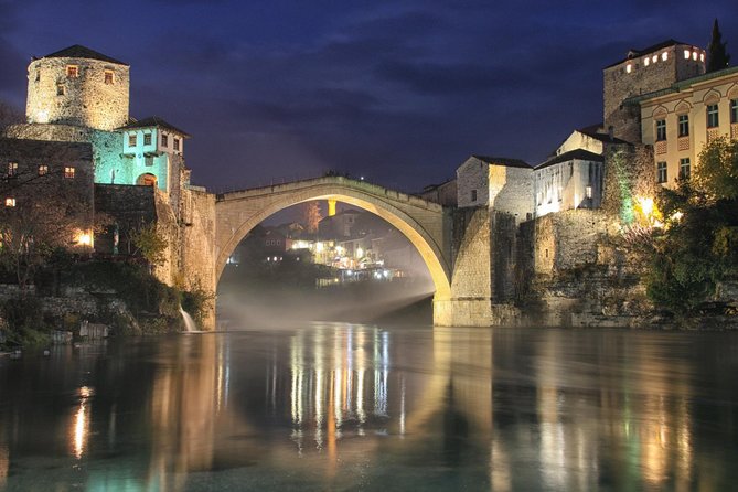 Sarajevo to/from Dubrovnik Two-day Transfer Tour via Mostar - Konjic: Old Bridge, Tito’s Bunker, and Neretva views you can’t fake