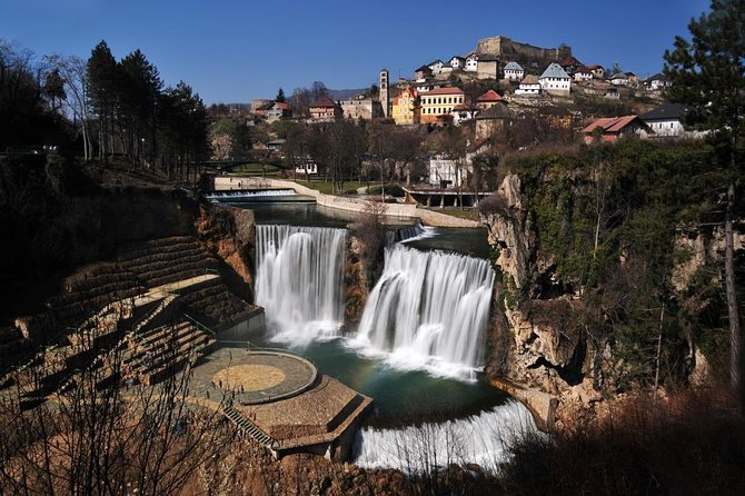 Sarajevo to Zagreb: One-Way Tour via Jajce, Travnik, Pliva Lake and Watermills - Fortress of Jajce: An Open-Air Old Town With a Waterfall Feeling